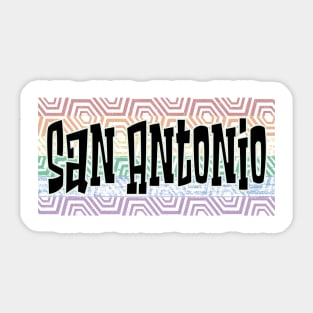 LGBTQ PRIDE EQUAL USA SAN ANTONIO Sticker